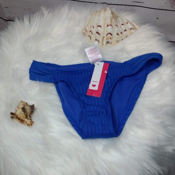 XHILARATION Bikini Bottom Women's Size Rib Cheeky - Picture 2 of 4